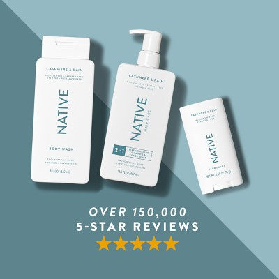 Native Deodorant for Women & Men Cashmere & Rain Aluminum-Free 2.65oz - Imperfect Container