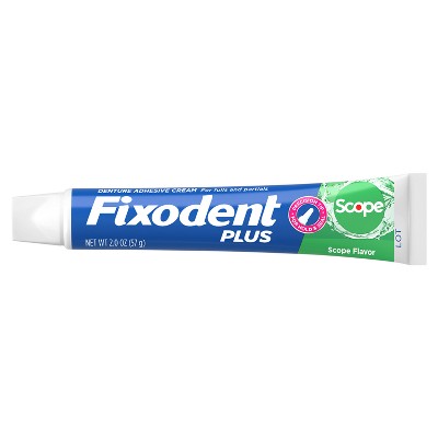 Fixodent Plus Scope Precision Hold & Seal Denture Adhesive 2.0oz/2pk - New