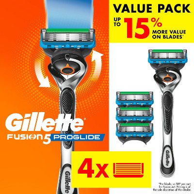Gillette ProGlide Razor for Men Handle + 4 Blade Refills - Imperfect Box