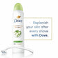 Dove Beauty Advanced Care Cool Essentials 72-Hour Women's Antiperspirant & Deodorant Dry Spray - Imperfect Container