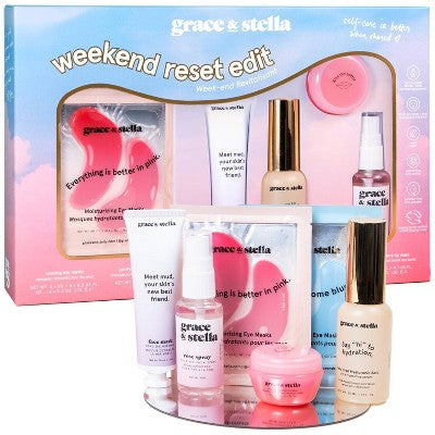 Grace & Stella Weekend Reset Edit Skincare Gift Set 10pc - New