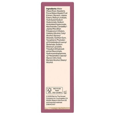 Honest Beauty Honestly Pure Retinyl Serum with Retinyl Linoleate 1.0 fl oz - Imperfect Box