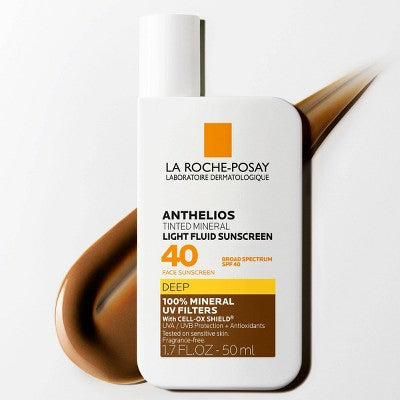 La Roche Posay Anthelios 40 Tinted Mineral Light-Fluid Sunscreen 1.7 fl oz - Imperfect Box