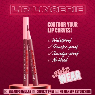 NYX Professional Makeup Lip Lingerie Lip Liner Stain 11 Hot & Heavy 0.03 fl oz - Imperfect Box