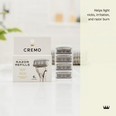 Cremo Barber Grade Razor Refills 4ct - Imperfect Box