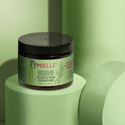 Mielle Organics Rosemary Mint Hair Pomade to Oil Hair & Scalp Quencher 5oz - Imperfect Container