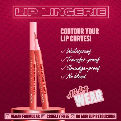 NYX Professional Makeup Lip Lingerie Lip Liner Stain 09 Send Nudes 0.03 fl oz - Imperfect Box
