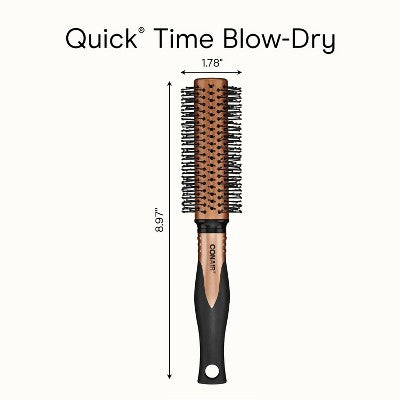 Conair Copper Pro Nylon Bristle Round Hair Brush Small Barrel All Hair - Imperfect Container
