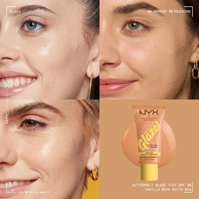 NYX Professional Makeup Buttermelt Glaze Skin Tint SPF 30 Vanilla Bean Butta 1.01 fl oz - Imperfect Container