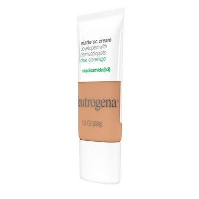Neutrogena Clear Coverage Flawless Matte Color Correcting Cream 6.0 Wheat - New