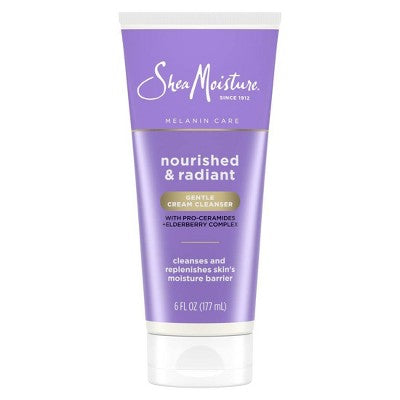 SheaMoisture Melanin Care Gentle Cream Cleanser 6 fl oz - Imperfect Container