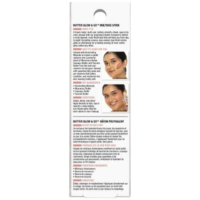 Physicians Formula Murumuru Butter Glow & Go Multi Use Stick Sunkissed Rose 0.32oz - Imperfect Box
