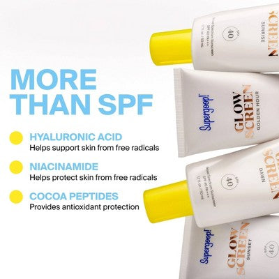 Supergoop! Glowscreen Sunset Hydrating Glowy Tinted Primer Sunscreen SPF 40 1.7 fl oz  - Imperfect Box