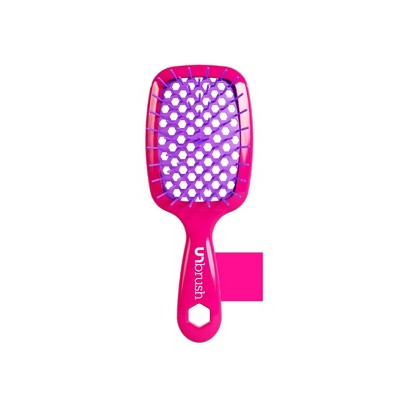 UNbrush Mini Detangling Hair Brush Neon Pink - Imperfect Box