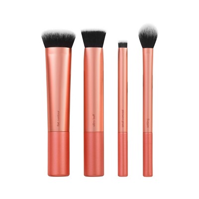 Real Techniques Face Base Makeup Brush Kit 4pc - New