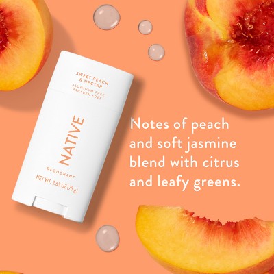 Native Solid Deodorant Sweet Peach & Nectar 2.65oz - Imperfect Container