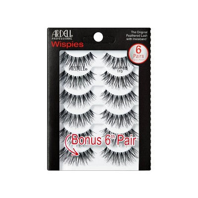 Ardell Wispies 113 False Eyelashes 6 pair - Imperfect Box
