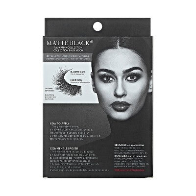Kiss Lash Couture Matte Black False Eyelashes Matte Twill Lashes 4ct - Imperfect Box