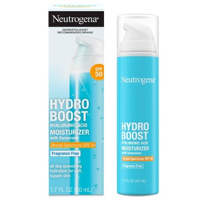 Neutrogena Hydro Boost Hyaluronic Acid Facial Moisturizer to Hydrate & Soothe Dry Skin SPF 50 1.7 fl oz - Imperfect Box