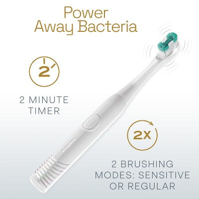 Colgate Total Active Prevention Battery Powered Toothbrush White - Imperfect Box