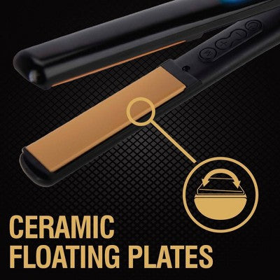 CHI Tourmaline Ceramic Flat Iron Black 1' - Imperfect Box