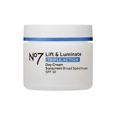 No7 Lift & Luminate Triple Action Day Cream with SPF 30 1.69 fl oz - Imperfect Box