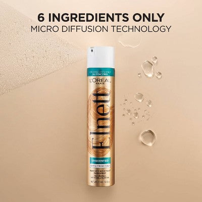 L'Oreal Paris Elnett Satin Extra Strong Hold Unscented Hair Spray 11oz - Imperfect Container
