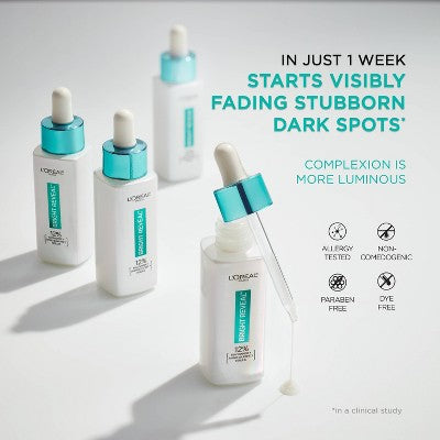 L'Oreal Paris Bright Reveal 12% Niacinamide Dark Spot Serum 1 floz - Imperfect Box
