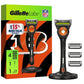 Gillette Labs Mens Special NFL Bengals Edition Shaving Razor with 4 Refills and Magnetic Stand - New