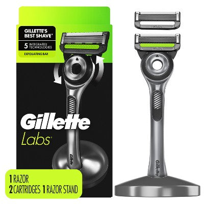 Gillette Labs Exfoliating Bar Razor + 2 Razor Blade Refills - Imperfect Box