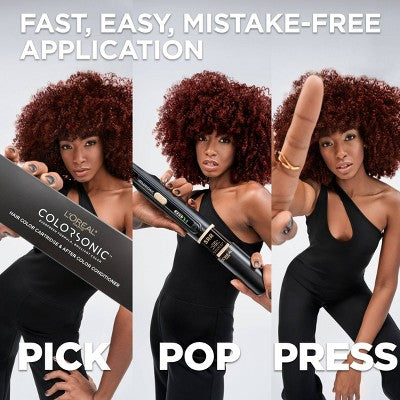 L'Oreal Paris Colorsonic Permanent Hair Color Cartridge Device Sold Separately Medium Brown Natural 5 - Imperfect Box
