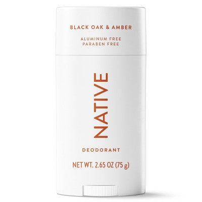 Native Solid Deodorant Black Oak & Amber 2.65oz - Imperfect Container
