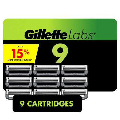 Gillette Razor Blade Refills Compatible with Exfoliating Bar and Heated Razor 9ct - New