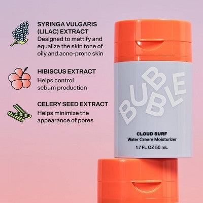Bubble Skincare Cloud Surf Water Cream Moisturizer 1.7 fl oz - Imperfect Box
