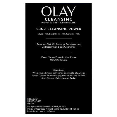 Olay Daily Facials Face Cleansing Wipes Makeup Remover Unscented 66ct - Imperfect Box
