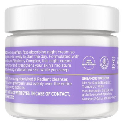 SheaMoisture Melanin Care Nourished & Radiant Night Repair Cream 2 fl oz - Imperfect Box