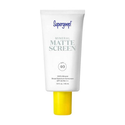 Supergoop! Mineral Mattescreen Sunscreen Non-Comedogenic Mattifying Tinted Primer Sunrise SPF 40 1.5 fl oz - Imperfect Box