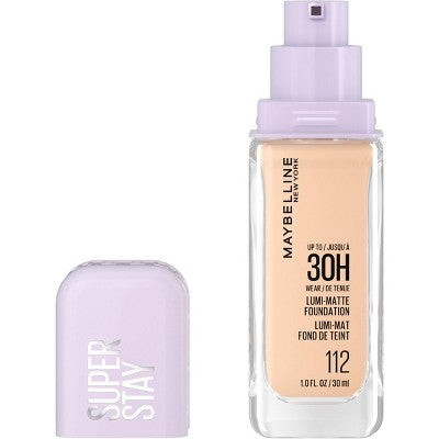 Maybelline Super Stay Up to 30HR Wear Lumi-Matte Liquid Foundation 112 1 fl oz - Imperfect Container