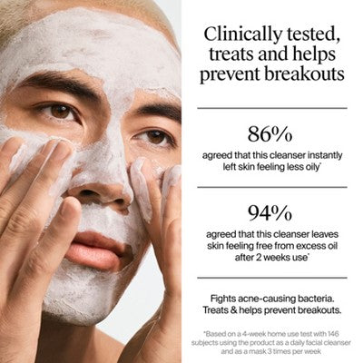 Neutrogena Evenly Clear Acne Cleansing Mask with Benzoyl Peroxide 4.2 fl oz - Imperfect Box