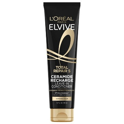L'Oreal Paris Elvive Total Repair 5 Protein Recharge Leave In Conditioner 5.1 fl oz - Imperfect Container