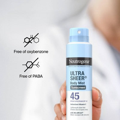 Neutrogena Ultra Sheer Spray Twin Pack SPF 45 - Imperfect Box