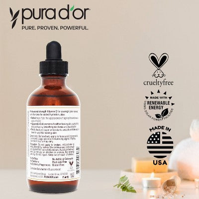 Pura d'or 20% Vitamin C Serum 4 fl oz - Imperfect Box