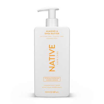 Native Almond & Shea butter Strengthening Vegan Conditioner Sulfate, Paraben and Silicone Free 16.5 fl oz - New