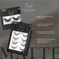 Kiss Lash Couture Matte Black False Eyelashes Matte Twill Lashes 4ct - Imperfect Box
