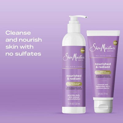 SheaMoisture Melanin Care Gentle Cream Cleanser 6 fl oz - Imperfect Container