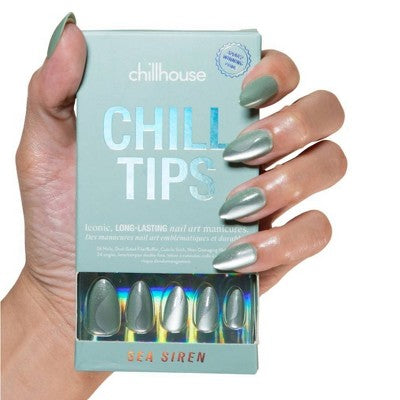 Chillhouse Chill Tips Fake Nails Design Studio Sea Siren 24ct - Imperfect Box