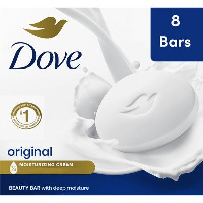 Dove Beauty White Moisturizing Beauty Bar Soap 8pk 3.75oz each - Imperfect Box
