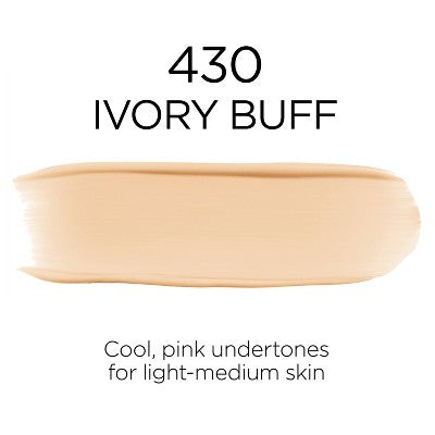 L'Oreal Paris Infallible 32HR Fresh Wear Foundation SPF 25 430 Ivory Buff 1 fl oz - New