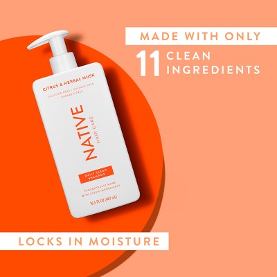 Native Citrus Herbal Musk Daily Shampoo for Men & Women 16.5 fl oz - New