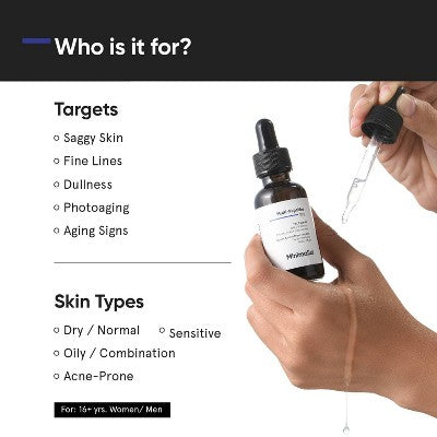 Minimalist Multi-Peptides 10% Face Serum 1 fl oz. - Imperfect Box